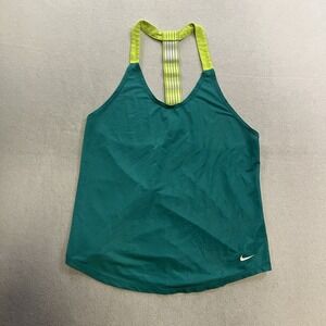 Nike Dri-FIT Racerback Tank Top Shirt Women's Size Small Teal Blue 803557-34(